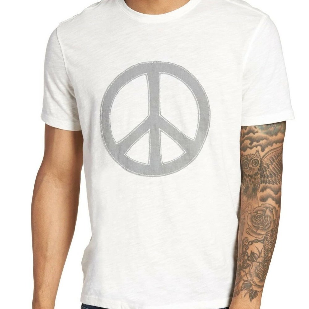 John Varvatos Peace Sign T-Shirt Size XL